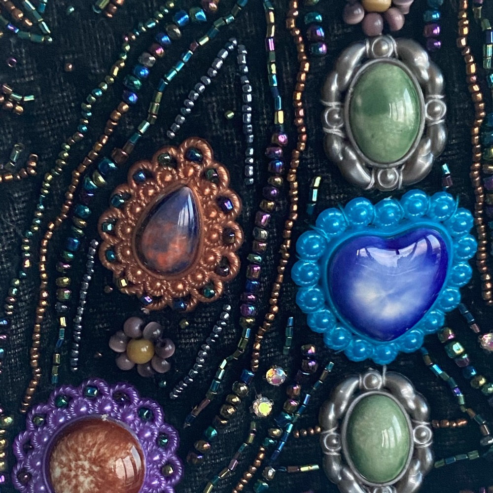 Butler & Wilson Vintage Gemstone Beaded Clutch Bag - Picture 2 of 12